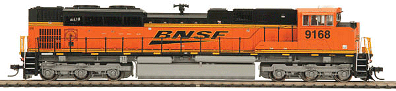 Diesel EMD SD70ACe w/Proto-Sound 3E+ & DCC -- Burlington Northern & Santa Fe #9168 (orange, black; Wedge Logo)