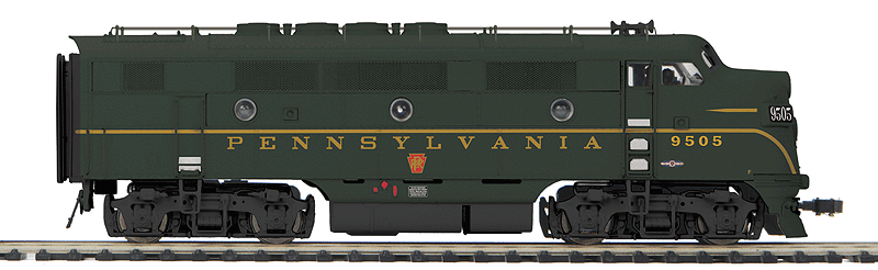EMD F3A w/Proto-Sound 3.0 & DCC -- Pennsylvania Railroad #9505 (Brunswick Green, gold)