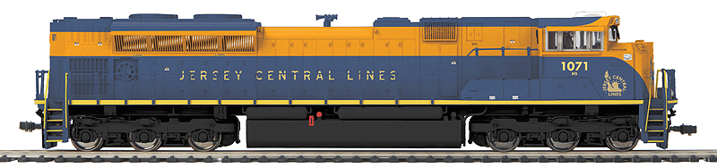 EMD SD70ACe - Standard DC -- Norfolk Southern #1071 (Central RR of New Jersey Heritage Scheme, blue, oran