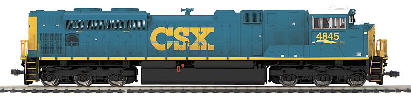 EMD SD70ACe - Standard DC -- CSX #4845 (blue, yellow)