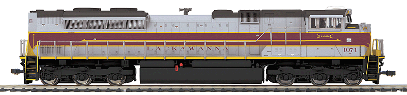 EMD SD70ACe - Proto-Sound 3.0, DCS & DCC -- Norfolk Southern #1074 (Lackawanna Heritage Scheme; gray, maroon, yellow)