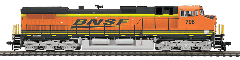 GE Dash 9-44CW w/Proto-Sound 3.0 & DCC -- Burlington Northern & Santa Fe #4433 (orange, black; Wedge Logo)