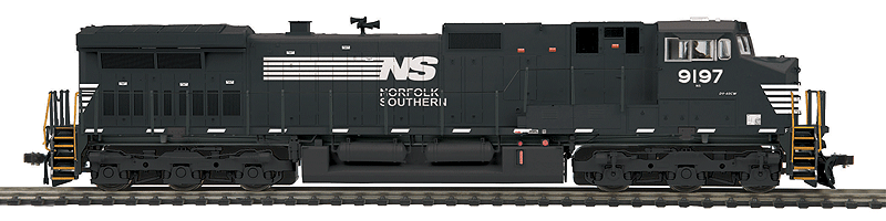 GE Dash 9-44CW - Marklin 3-Rail w/Proto-Sound 3E+ & Digital -- Norfolk Southern #9197 (black, white)