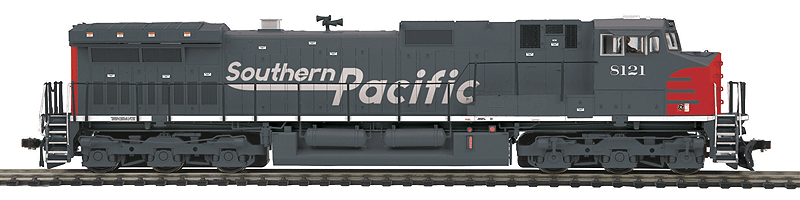 GE Dash 9-44CW w/Proto-Sound 3.0 & DCC -- Southern Pacific #8121 (gray, red; Speed Lettering)