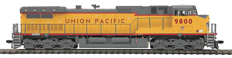 GE Dash 9-44CW w/Proto-Sound 3.0 & DCC -- Union Pacific #9800 (Armour Yellow, gray)