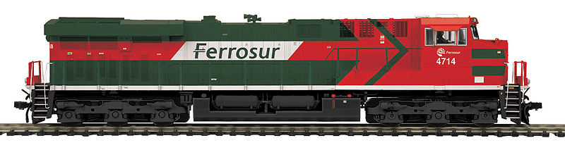 GE ES44AC - Marklin 3-Rail w/Proto-Sound 3E+ & Digital -- Ferrosur #4714 (Ferromex Merger Scheme, green, orange, white)