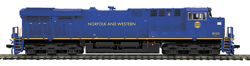 GE ES44AC w/Proto-Sound 3.0 & DCC -- Norfolk Southern #8103 (Norfolk & Western Heritage Scheme, blue)