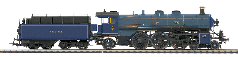 S 3/6 4-6-2 Express Marklin 3-Rail w/Proto-Sound 3E+ & DCC -- Royal Bavarian State Railways KBayStsB #3632 (Era I, blue, black)