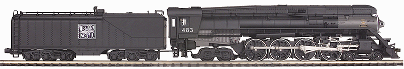 4-8-4 GS-4 - Marklin 3-Rail w/Proto-Sound 3E+, Digital & Smoke -- Western Pacific #483 (black, graphite)