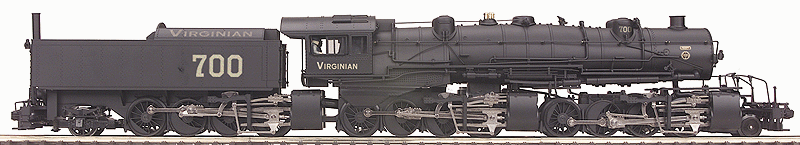 Triplex 2-8-8-8-2 w/Proto-Sound 3.0 & DCC -- Virginian #700 (black)