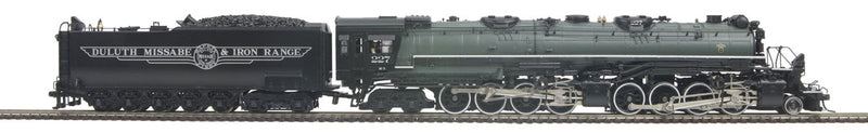 2-8-8-4 Yellowstone w/Elesco Feedwater Heater - ProtoSound 3.0 & DCC -- Duluth, Missabe & Iron Range #227 (gray, black, white)