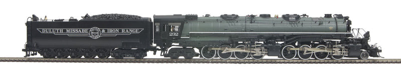 2-8-8-4 Yellowstone w/Worthington Feedwater Heater - ProtoSound 3.0 & DCC -- Duluth Missabe & Iron Range #232 (gray, black, white)