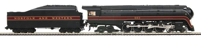 Class J 4-8-4 - Proto-Sound 3.0 & DCC -- Norfolk & Western 613 (black, maroon)