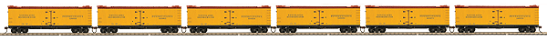 R40-2 Wood Side Reefer 6-Pack - Ready to Run -- Pennsylvania #120163, 120165, 120154, 120159, 120178, 12070