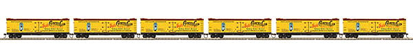 R40-2 Wood Reefer - Ready to Run -- 6-Pack, M.K. Goetz Brewing #14312, 14314, 14315, 14319, 14311, 14316 (yellow