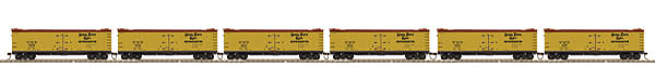R40-2 Wood Reefer - Ready to Run -- 6-Pack, Nickel Plate Road #903, 904, 708, 705, 907, 900 (yellow)