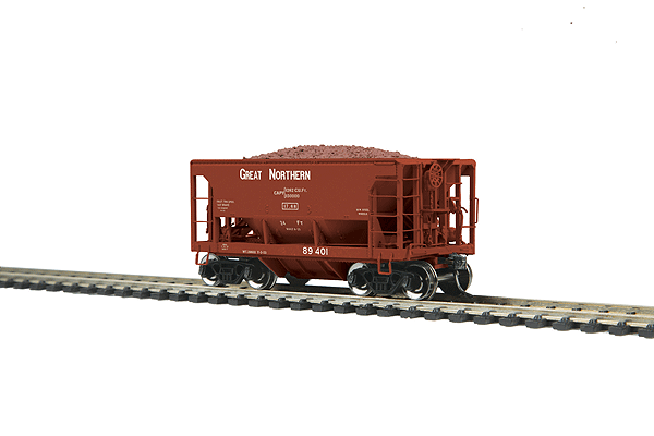 70-Ton Center-Discharge Ore Car - Ready to Run -- Great Northern 89401
