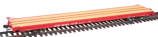 60' Wood Deck Flatcar -- Santa Fe