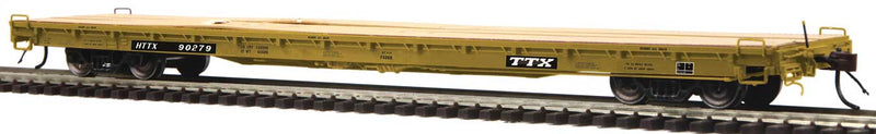 60' Wood Deck Flatcar - Ready to Run -- TTX