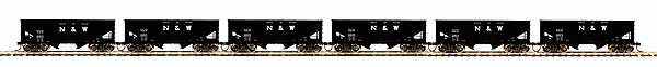 81 Series USRA 55-Ton Steel Twin Hopper 6-Car Set -- Norfolk & Western #2