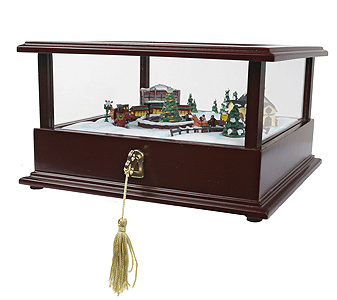 Train Showcase Music Box