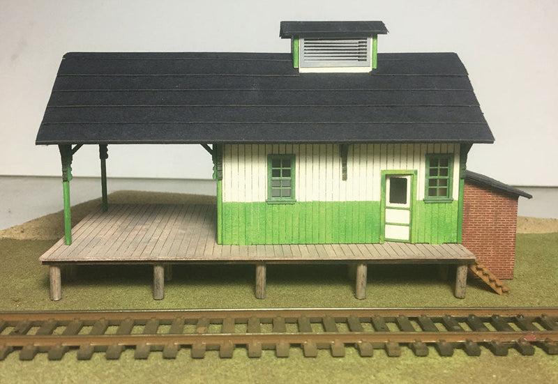 McGuirl Transfer Depot -- Laser-Cut Wood Kit - 11-1/2 x 6"  29.2 x 15.2cm