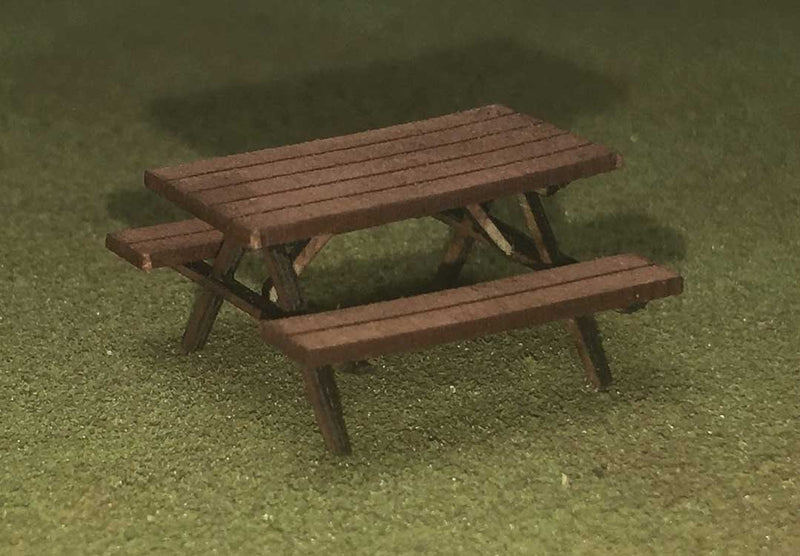 Picnic Tables -- Laser-Cut Wood Kit - pkg(4)