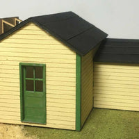 Andi's Sandwich Shop and Newsstand -- Laser-Cut Wood Kit - 3 x 2-1/4"  7.6 x 5.7cm
