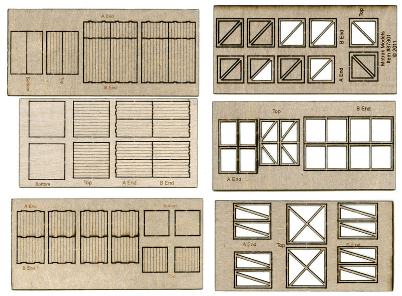 Large Crates -- Kit pkg(6)