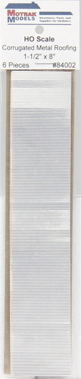 Corrugated Metal Roofing -- pkg(6)