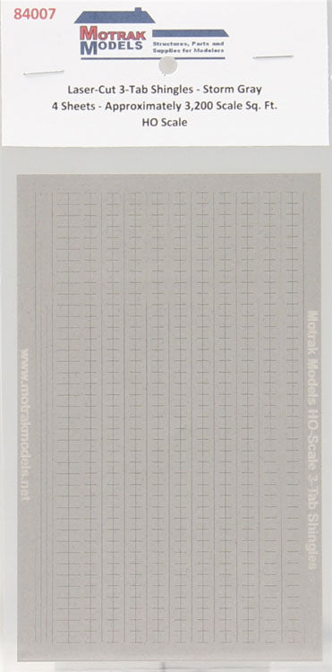 3-Tab Shingles -- Storm Gray pkg(4)