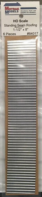 Standing-Seam Metal Roofing -- 1-1/2 x 8"  3.8 x 20.3cm Strip pkg(6)