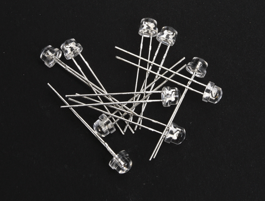 5mm Wide Angle 130 Degree View LED -- Red pkg(10)