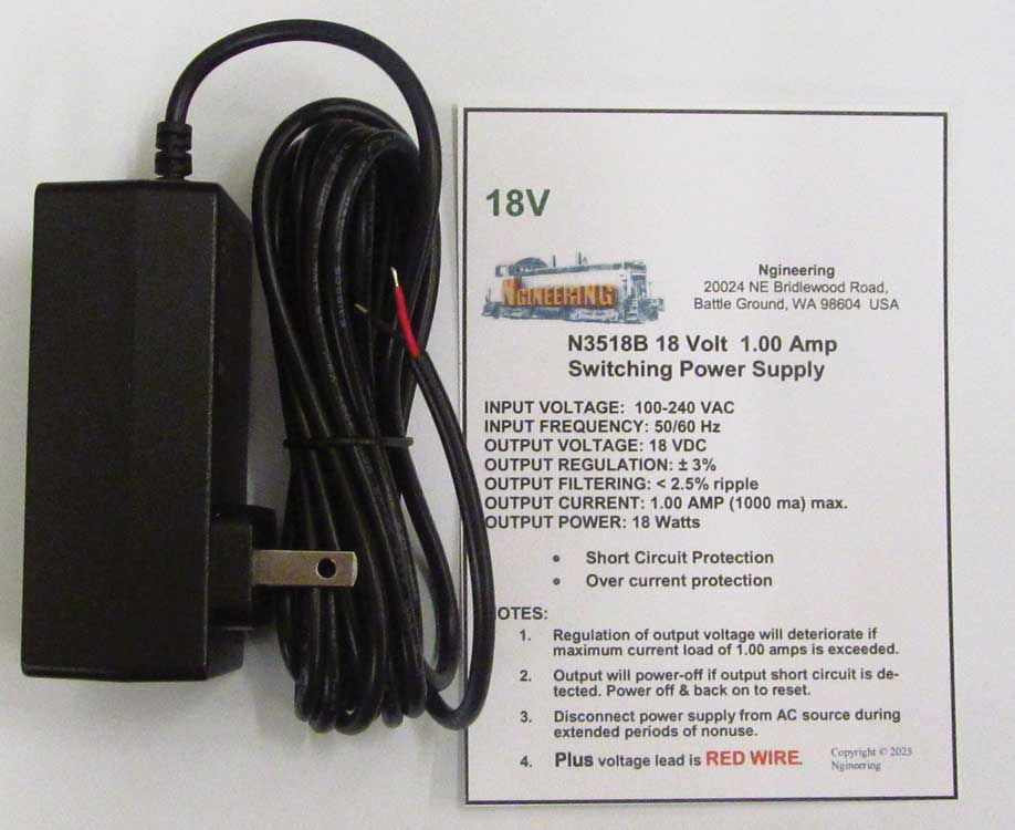 Switching Power Supply -- 18V 1A