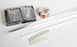 18' Curved-Neck Streetlight - Kit -- With White LEDs