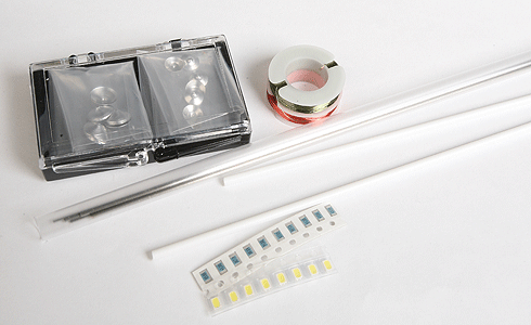 18' Curved-Neck Streetlight - Kit -- With White LEDs