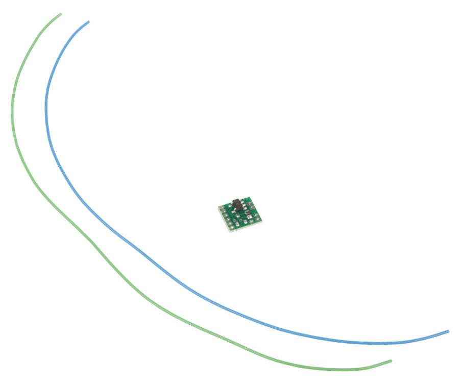Ultra-Miniature Super Mars Light Simulator Circuit Board w/3 LED Outputs -- For Use w/Sound DCC Decoders & RC Applications - Input: 3.3-18V DC