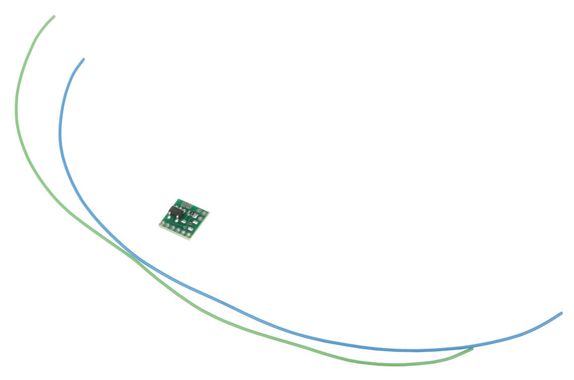 Ultra-Miniature Rotating Beacon Simulator Circuit Board -- Use w/White or Blue LEDs For Use w/Sound DCC Decoders & RC - Input: 3.3-18V DC