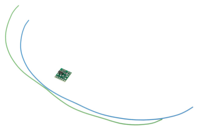Ultra-Miniature Rotating Beacon Simulator Circuit Board -- Use w/White or Blue LEDs For Use w/Sound DCC Decoders & RC - Input: 3.3-18V DC