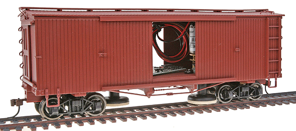 Motorized Track Cleaning Car Ventilated Boxcar -- Unlettered