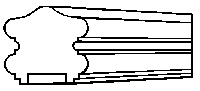 Hand rail fancy x 22"long