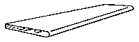 Stair tread 27/32x1/16
