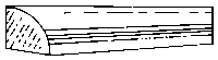 Quarter Round Moulding -- 3/64 x 24"  .12 x 60.96cm