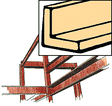 Wood Angles - 24" Long Strips -- 1/32 x 1/32" pkg(5)