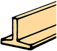 Wood Tees - 24" Long Strips -- 3/64 x 3/64" pkg(5)