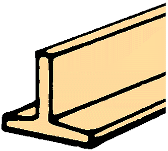 Wood Tees - 24" Long Strips -- 3/64 x 3/64" pkg(5)