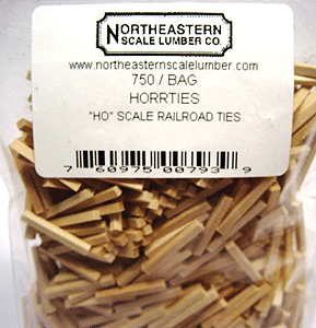 Scale Railroad Ties pkg(750)