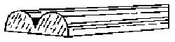Double-Bead Moulding -- 24 x 3/64"  61 x .12cm