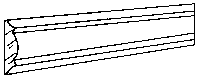 Chair rail 1/4"x22"l