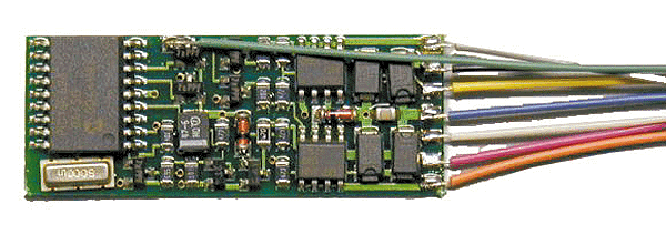D13SRP DCC Control Decoder 1.3 Amp - Silent Running(TM) -- With 8-Pin NMRA Plug